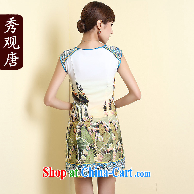 The CYD HO Kwun Tong' is not the central 2015 Summer Open for improved cheongsam retro fashion ladies dress suit XXL, Sau looked Tang, shopping on the Internet