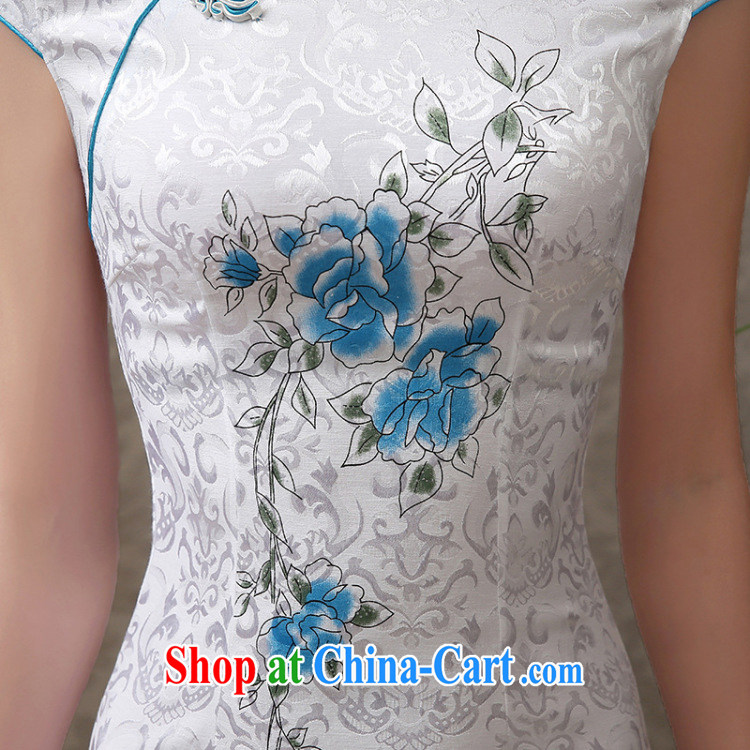 Optimize Hung-European site 2015 new female Korean retro style name Yuan stamp the forklift truck dresses beauty dresses jm 1712 white XXL pictures, price, brand platters! Elections are good character, the national distribution, so why buy now enjoy more preferential! Health