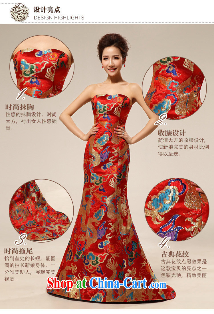 2015 new stars, with robes of the Dragon bride toast wedding dresses Evening Dress wedding show service yellow XL pictures, price, brand platters! Elections are good character, the national distribution, so why buy now enjoy more preferential! Health
