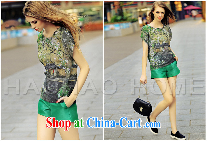 hamilton European site summer 2015 new female Spring Art stamp round-collar short-sleeve shirt T T-shirt KB 3829 photo color L pictures, price, brand platters! Elections are good character, the national distribution, so why buy now enjoy more preferential! Health