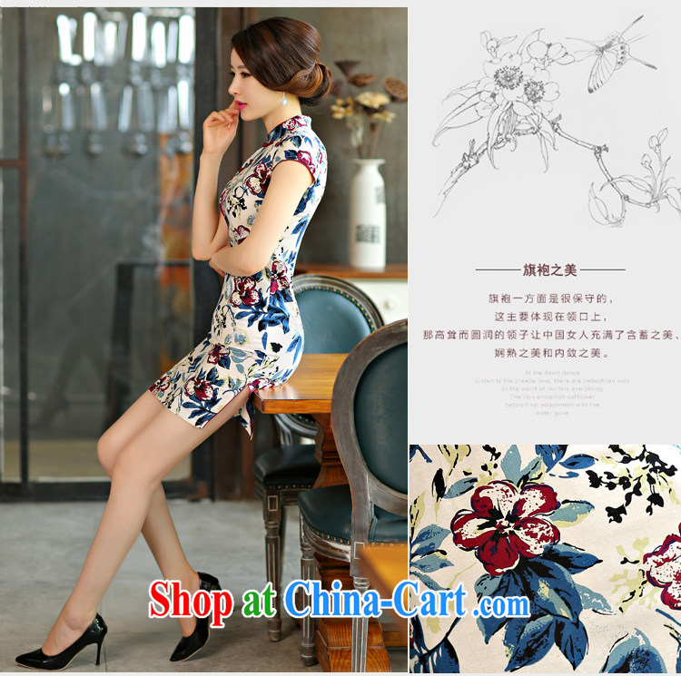 Optimize the Cayman 2015 new cheongsam dress summer basket stamp duty the retro improved cultivation short daily outfit #9014 fancy XL pictures, price, brand platters! Elections are good character, the national distribution, so why buy now enjoy more preferential! Health
