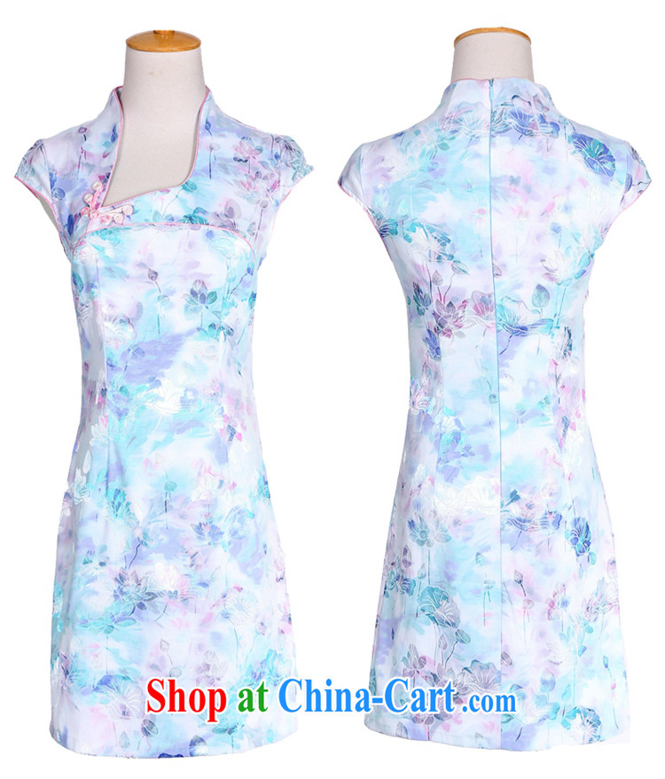 Well, according to 2015 summer Korean version of the new beauty, Video thin cheongsam improved sexy dress Chinese Dress everyday attire blue XXL pictures, price, brand platters! Elections are good character, the national distribution, so why buy now enjoy more preferential! Health