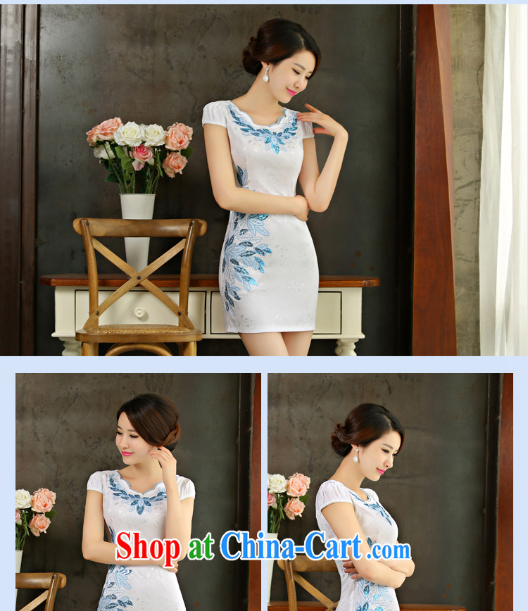 Fragrant snow terrace summer 2015 new improved female cheongsam dress retro beauty everyday dresses short dresses X 001 green XXL pictures, price, brand platters! Elections are good character, the national distribution, so why buy now enjoy more preferential! Health