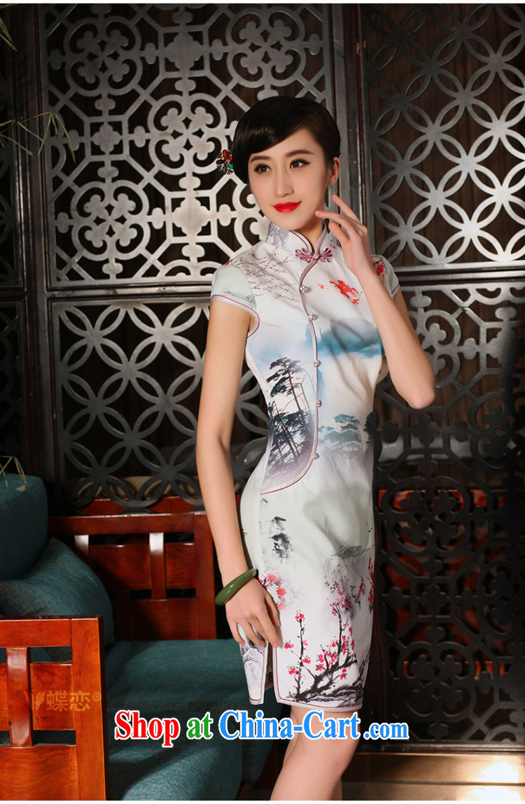 Butterfly Lovers 2015 spring and summer with new, improved and stylish emulation Silk Cheongsam dress daily retro short cheongsam as XXL pictures, price, brand platters! Elections are good character, the national distribution, so why buy now enjoy more preferential! Health