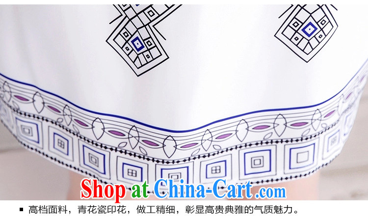 O - Star outfit summer 2015 new dresses, summer short stylish blue and white porcelain goods improved cotton the Chinese ching Ms. fancy L pictures, price, brand platters! Elections are good character, the national distribution, so why buy now enjoy more preferential! Health