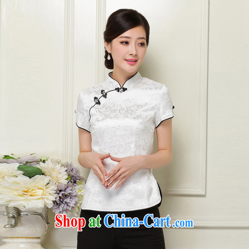 Bong-amphibious NTHU summer 2015 new jacquard cotton robes T-shirt hand-tie retro Chinese T-shirt DQ 15,119 short-sleeved XXL, Bong-amphibious and, shopping on the Internet