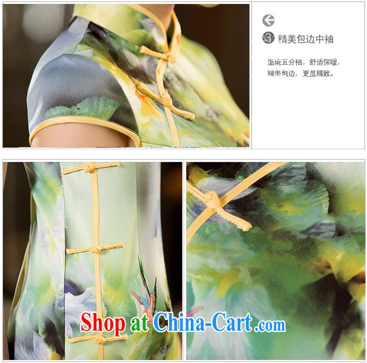 New 2015 spring and summer dresses dresses stylish improved cultivation cheongsam dress daily retro long dresses female XXL pictures, price, brand platters! Elections are good character, the national distribution, so why buy now enjoy more preferential! Health
