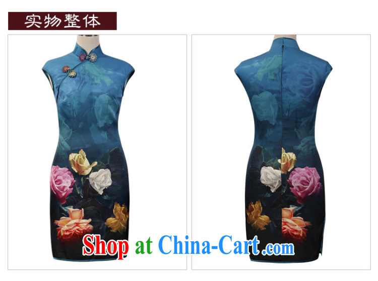 Butterfly Lovers 2015 summer new stylish and improved cheongsam dress emulation, Retro short-sleeved dresses getting cuter XXL pictures, price, brand platters! Elections are good character, the national distribution, so why buy now enjoy more preferential! Health
