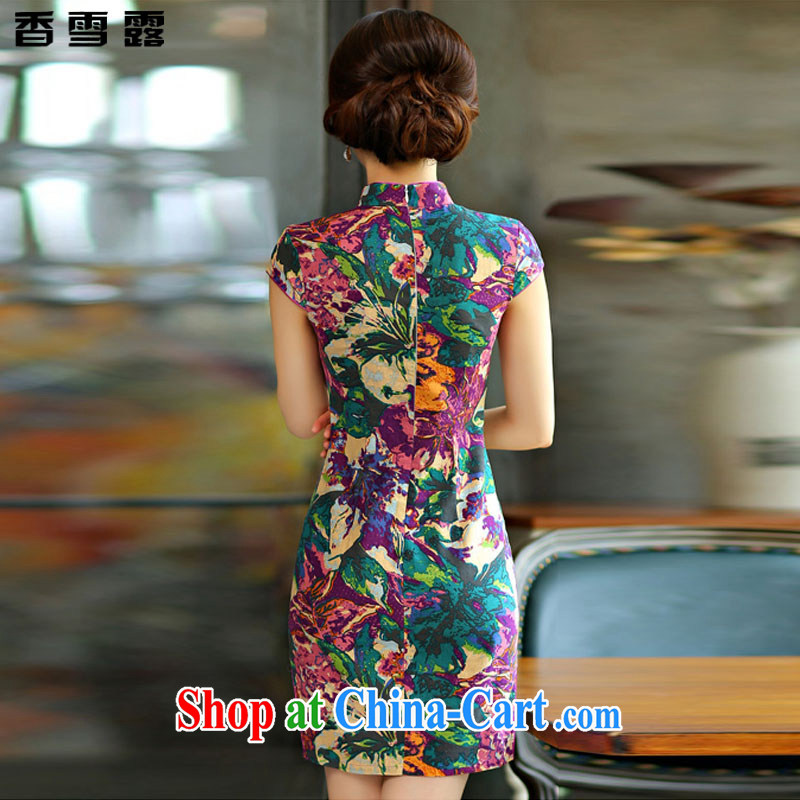 The Shannon snow terrace summer 2015 new cheongsam dress summer basket stamp duty the retro improved cultivation, short-day qipao X 009 XXL suit, the Shannon snow terrace, and shopping on the Internet