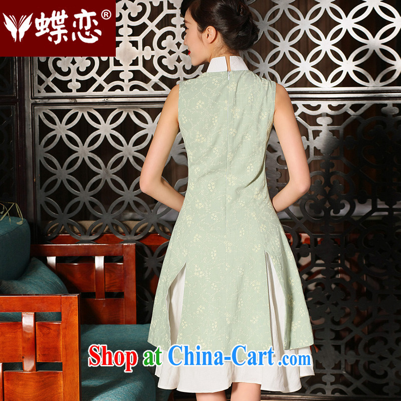 Butterfly, Butterfly Lovers 2015 spring and summer with new national antique stamp cheongsam dress in cultivating long cotton the cheongsam dress as shown - pre-sale 5 days XXL, Butterfly Lovers, shopping on the Internet