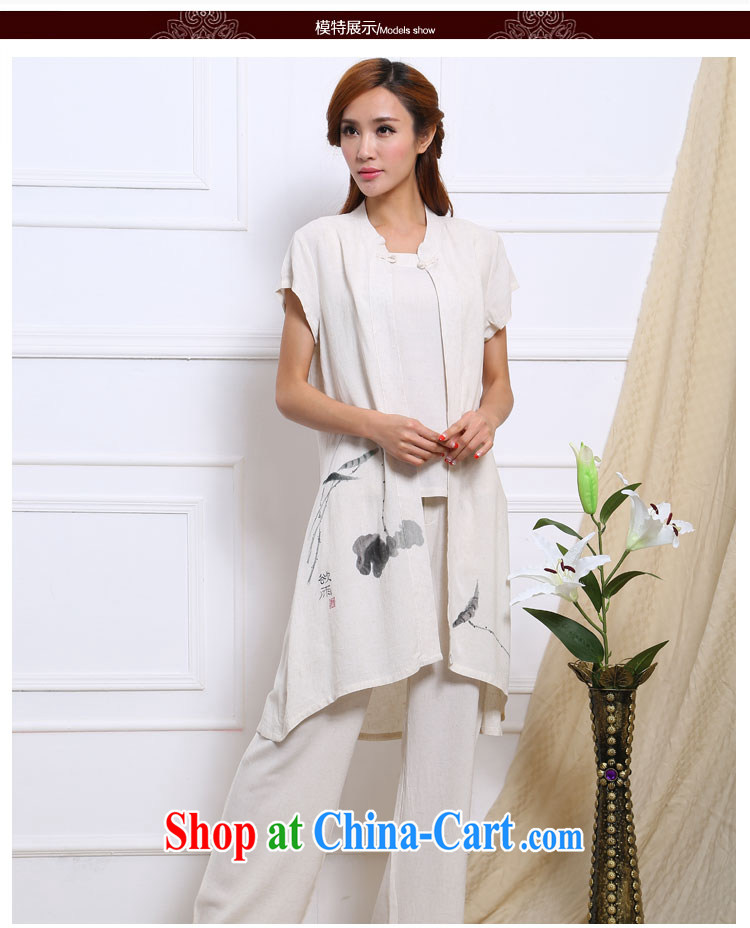 Energy, Philip Li improved Han-female new retro Ethnic Wind cotton Ma hand-painted water the Tang Women's clothes 3 piece white L pictures, price, brand platters! Elections are good character, the national distribution, so why buy now enjoy more preferential! Health