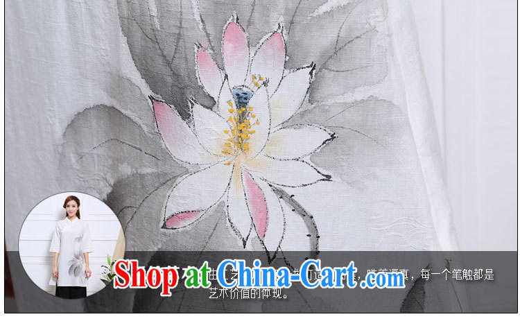 Energy, Philip Li painting China wind stretches the girl T-shirt, long Tang is improved, served white XL pictures, price, brand platters! Elections are good character, the national distribution, so why buy now enjoy more preferential! Health