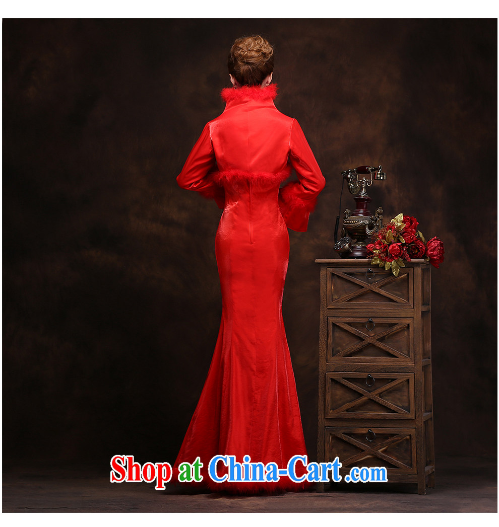 2015 New Red lace stamp duty outfit wiped his chest and Beauty package and elegant antique cheongsam dress graphics thin invisible zipper, beautiful yarn pictures, price, brand platters! Elections are good character, the national distribution, so why buy now enjoy more preferential! Health