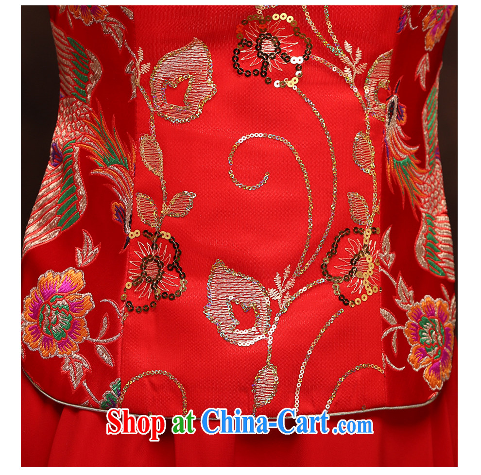 The beautiful yarn New Dual Shoulder Strap Sleeve cheongsam stitching, lace stamp invisible zipper marriage bride mandatory summer New factory direct pictures, price, brand platters! Elections are good character, the national distribution, so why buy now enjoy more preferential! Health