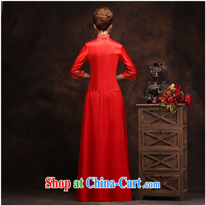 The beautiful yarn new dual-Shoulder Strap Sleeve dresses stitching, lace stamp invisible zipper marriage bride mandatory summer New factory direct, beautiful yarn (nameilisha), online shopping