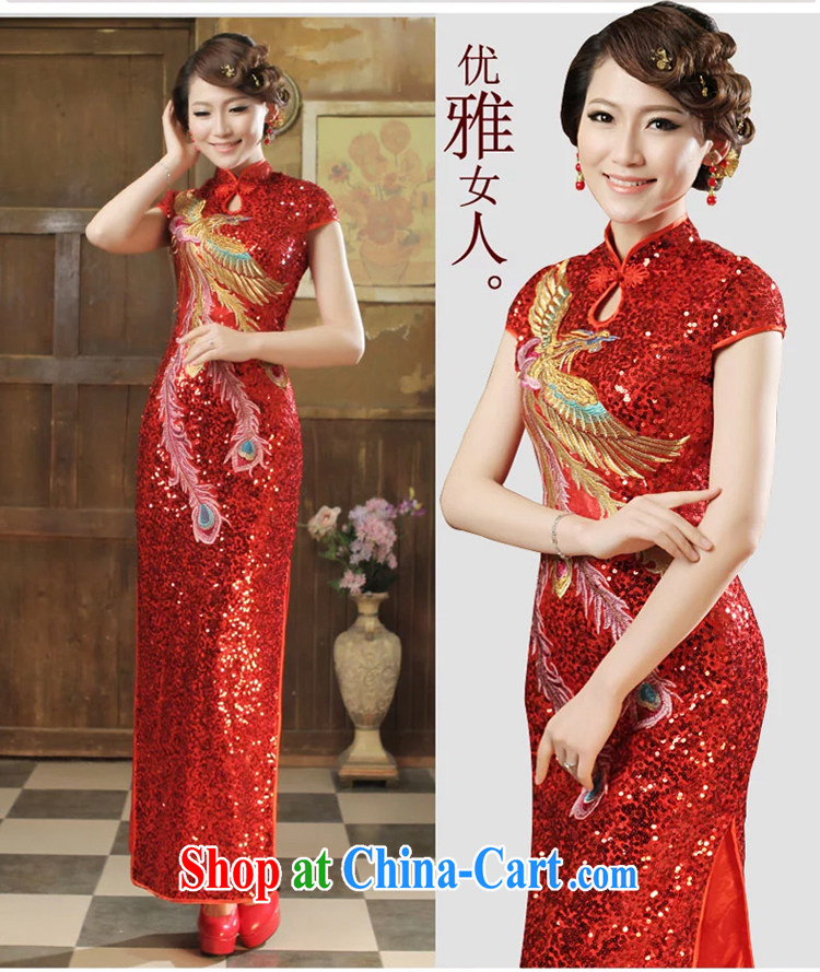 2015 bride's toast clothing spring and summer fashion at Merlion dress beauty graphics thin large code wedding long gown dress red XXL pictures, price, brand platters! Elections are good character, the national distribution, so why buy now enjoy more preferential! Health