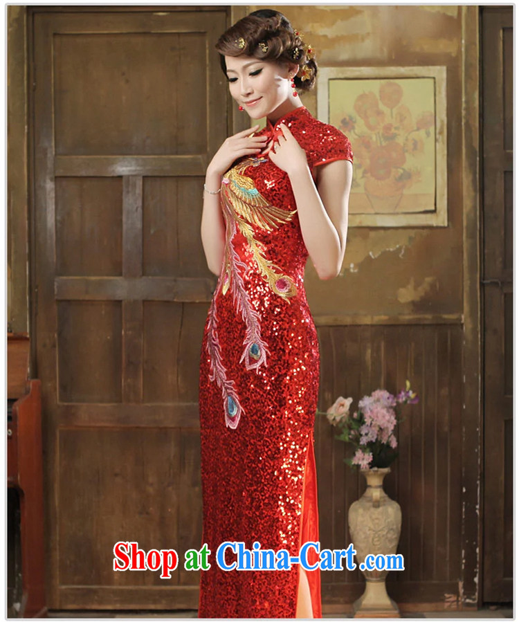 2015 bride's toast clothing spring and summer fashion at Merlion dress beauty graphics thin large code wedding long gown dress red XXL pictures, price, brand platters! Elections are good character, the national distribution, so why buy now enjoy more preferential! Health