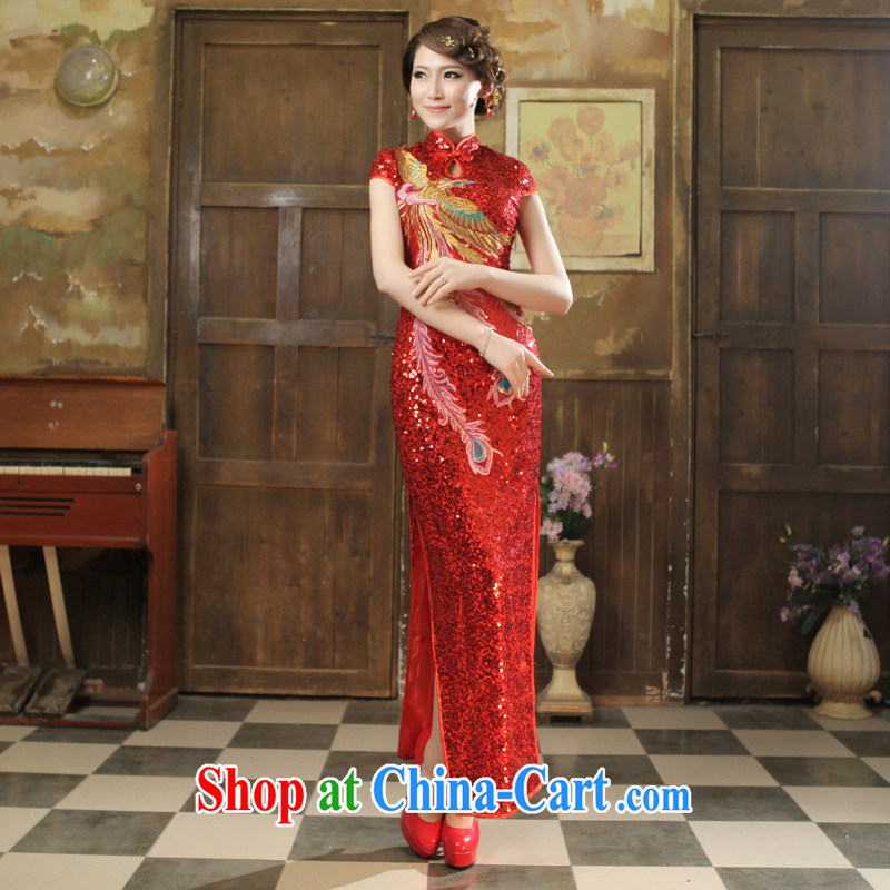 2015 bridal toast clothing spring and summer fashion at Merlion dress beauty graphics thin large code length wedding dresses, Evening Dress red XXL, Taylor Martin (TAILEMARTIN), online shopping