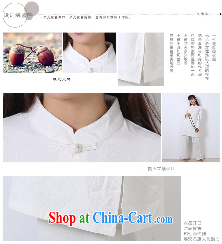 Energy, Philip Li new cotton Ma T-shirt girls Solid Color loose yoga meditation practice suits white S pictures, price, brand platters! Elections are good character, the national distribution, so why buy now enjoy more preferential! Health
