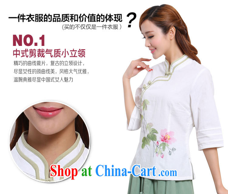 Energy, Philip Li New China wind cotton Ma T-shirt Chinese stamp female improved Han-white S pictures, price, brand platters! Elections are good character, the national distribution, so why buy now enjoy more preferential! Health