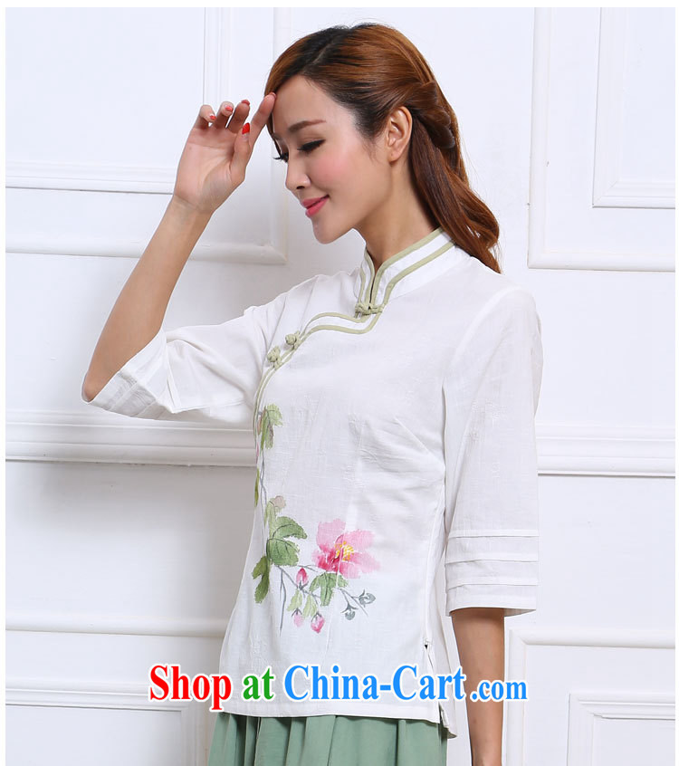 Energy, Philip Li New China wind cotton Ma T-shirt Chinese stamp female improved Han-white S pictures, price, brand platters! Elections are good character, the national distribution, so why buy now enjoy more preferential! Health