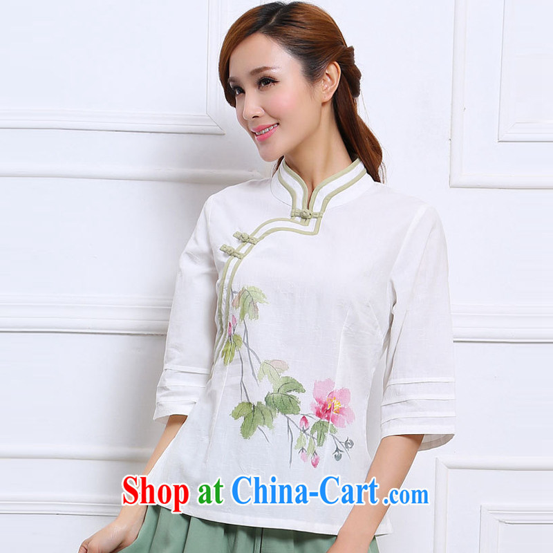 Energy Mr. Philip Li New China wind cotton Ma T-shirt Chinese stamp girls improved Han-white S, energy, Philip Li (mode file), and, on-line shopping