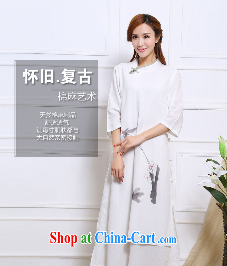 Energy, Philip Li retro cotton Ma girls dresses national hand-painted ink improved Han-girl skirts white S pictures, price, brand platters! Elections are good character, the national distribution, so why buy now enjoy more preferential! Health