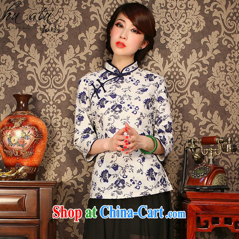Spend figure, Tang is new, retro style of Chinese improved cotton the pomegranate cuff in Chinese T-shirt such as the color 2 XL, spend figure, shopping on the Internet