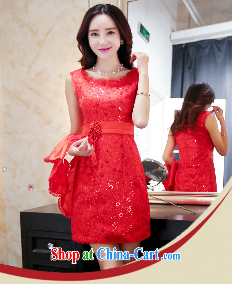 2015 summer new stylish XL bridal wedding dresses skirt girl with red shawl XXXL pictures, price, brand platters! Elections are good character, the national distribution, so why buy now enjoy more preferential! Health