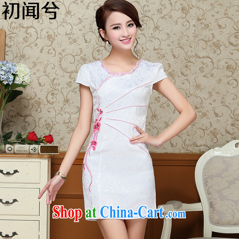 Hearing the first Xi 2015 summer New Tang Women's clothes dresses summer long improved dress girls summer dresses skirts summer pack and skirt summer on the new female Red XL, hearing the first nervous, shopping on the Internet