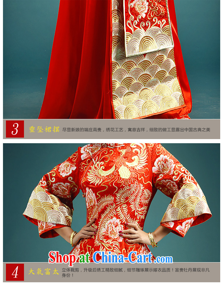 man she married Yi 2015 new show reel service Phoenix and skirt show kimono classic married Yi Chinese wedding dresses retro bridal toast clothing classical Chinese red XXXL pictures, price, brand platters! Elections are good character, the national distribution, so why buy now enjoy more preferential! Health