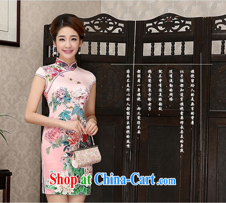 Dresses 2015 spring and summer with new, modern day improved short retro dresses beauty dress cheongsam dress female yellow getting cuter pictures, price, brand platters! Elections are good character, the national distribution, so why buy now enjoy more preferential! Health