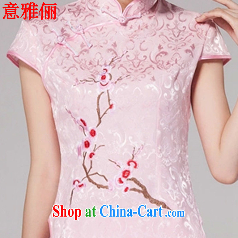 Jacob and facilitate summer 2015 new female Chinese qipao day dresses high-end retro style two-part kit L 689 pink XXL, Jacob, and shopping on the Internet