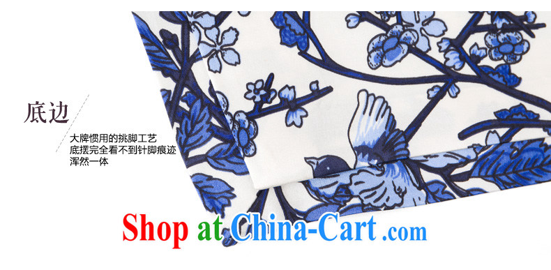 Wood really improved cheongsam dress 2015 summer Silk Cheongsam dress sauna silk antique dresses beauty 53,326 10 blue M pictures, price, brand platters! Elections are good character, the national distribution, so why buy now enjoy more preferential! Health