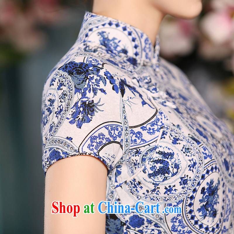 Renewable energy Mr. Philip Li girls summer Chinese Antique cultivating flax long sleeves in stylish Women's ceremonial improved cheongsam template XXL characteristics, energy, Philip Li (mode file), and, shopping on the Internet