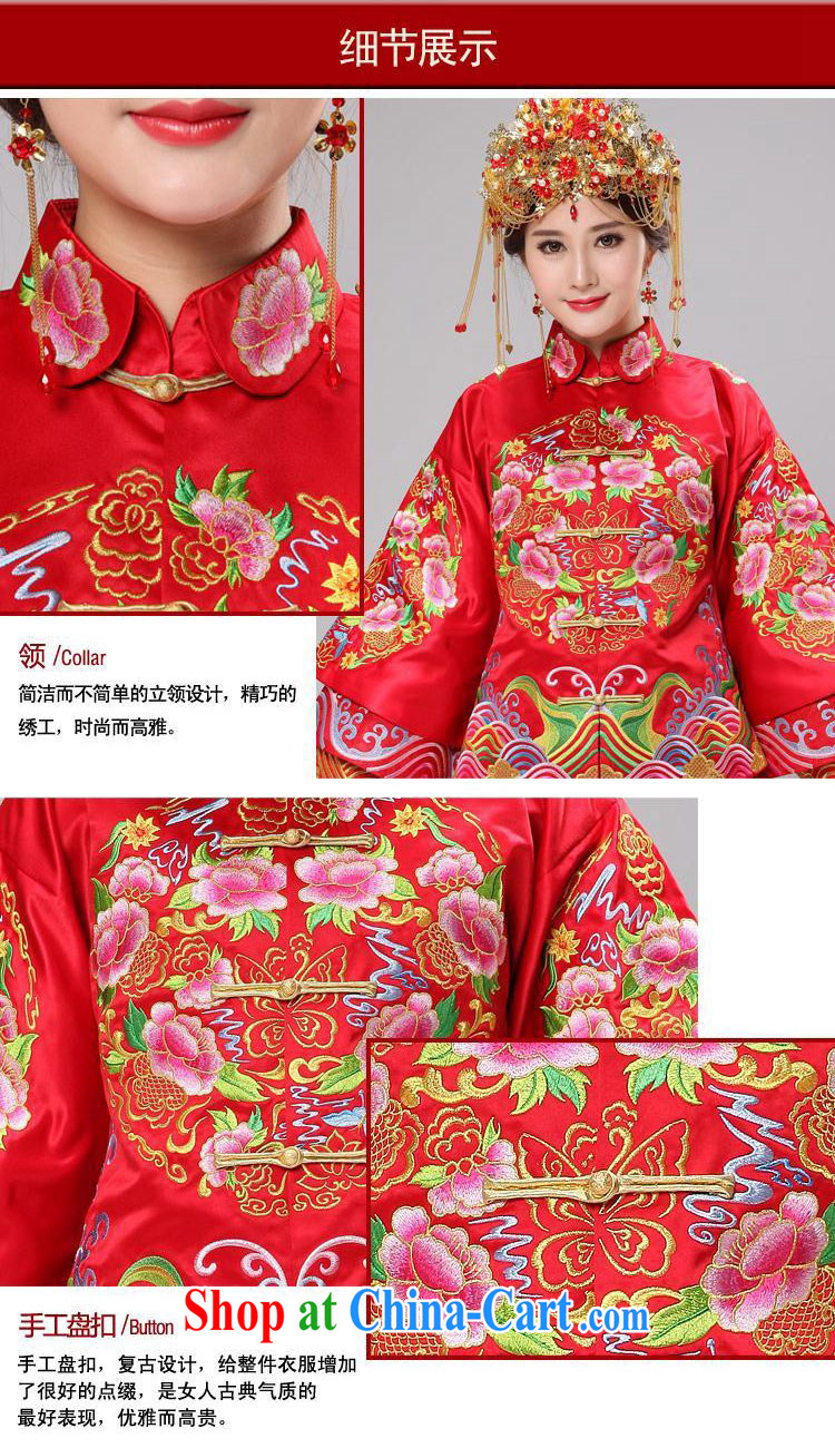 man she married Yi 2015 marriage-su Wo clothing Chinese Dress retro wedding dress skirt manually use Su-kimono-su Wo service bridal dresses costumes wedding clothes married Yi red L pictures, price, brand platters! Elections are good character, the national distribution, so why buy now enjoy more preferential! Health