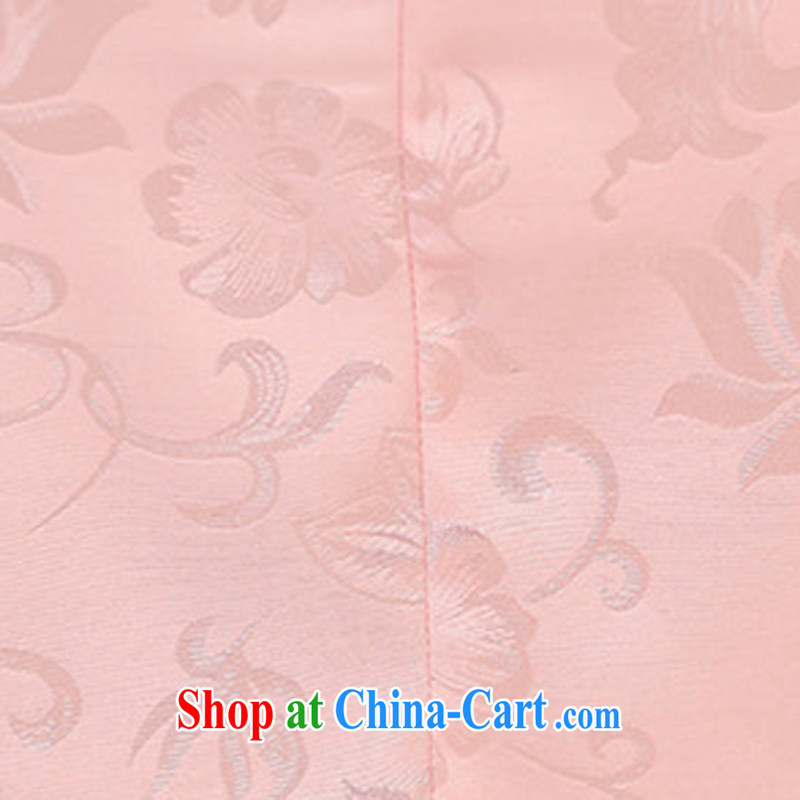 The beautiful valley 2015 summer Korean beauty and stylish cotton short-sleeved retro Chinese qipao, long dresses apricot L, Cayman, Lai valley, and, shopping on the Internet