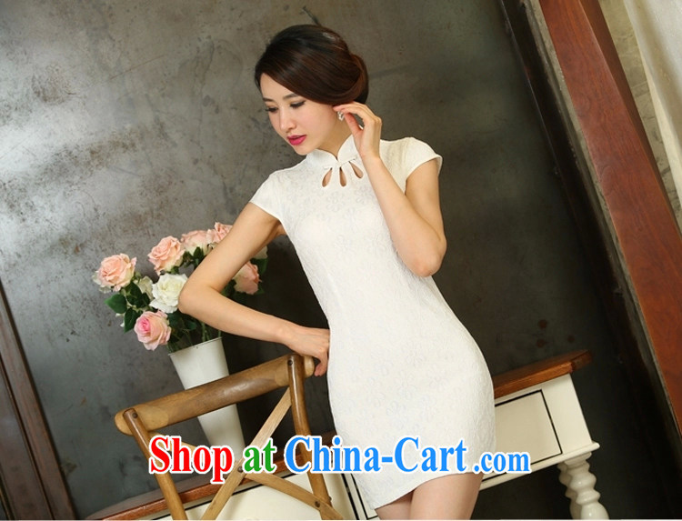 and honey 2015 new lace cheongsam dress daily short video thin beauty dresses white S pictures, price, brand platters! Elections are good character, the national distribution, so why buy now enjoy more preferential! Health