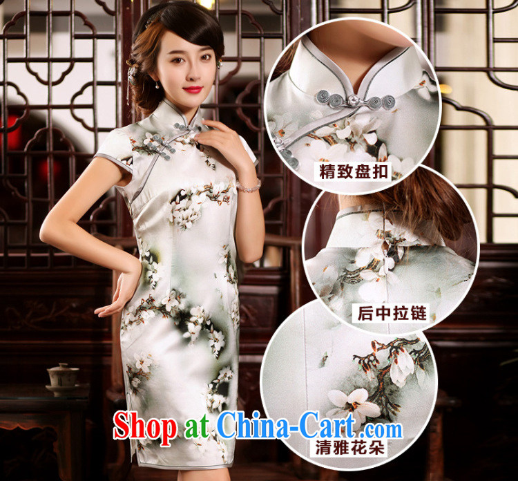 Butterfly Lovers 2015 summer new retro dresses upscale silk stylish improved short-day dresses skirt shown in Figure - pre-sale 7 days XXL pictures, price, brand platters! Elections are good character, the national distribution, so why buy now enjoy more preferential! Health