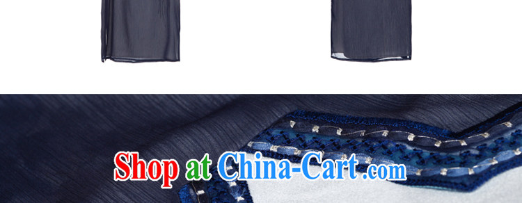 Diane Ying 2015 new summer original design double snow woven fluoroscopy the Stamp Duty Chinese improved cheongsam dress PAE 2136 Tibetan blue L pictures, price, brand platters! Elections are good character, the national distribution, so why buy now enjoy more preferential! Health