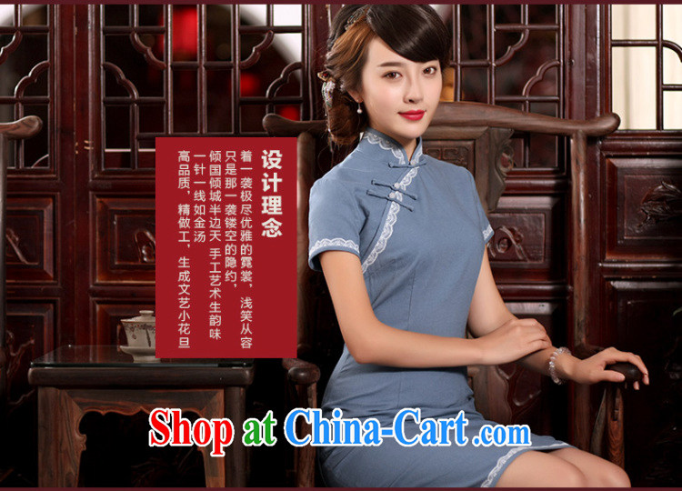Butterfly Lovers 2015 summer new antique Chinese cheongsam dress improved stylish daily cultivating the cotton robes shown in Figure - pre-sale 15 days M pictures, price, brand platters! Elections are good character, the national distribution, so why buy now enjoy more preferential! Health