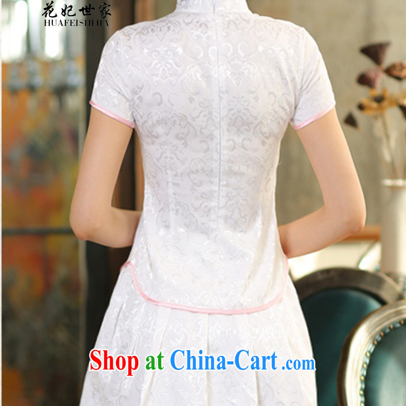 Take Princess saga: 2015 spring and summer female new beauty retro style dresses two-piece with white short-sleeved XL, take Princess saga (HUA FEI SHI JIA), and, on-line shopping