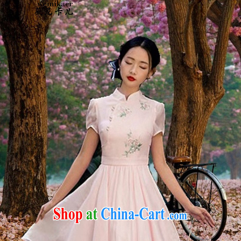 Ms Audrey EU, child care $pre-sale light note 2015 summer new dresses retro art ladies embroidered shaggy dresses skirts, Ms Audrey EU, child care (weinikaer), shopping on the Internet