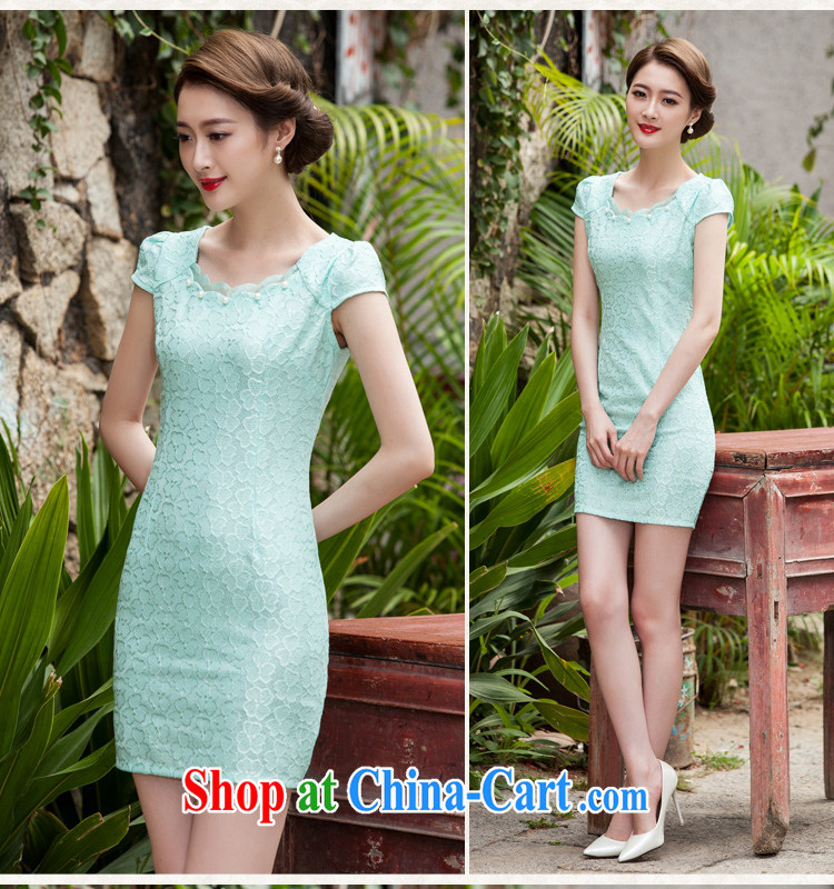 Snow and summer 2015 new, lace dresses and stylish beauty dress Openwork hook spent 1106 Lake blue XL pictures, price, brand platters! Elections are good character, the national distribution, so why buy now enjoy more preferential! Health