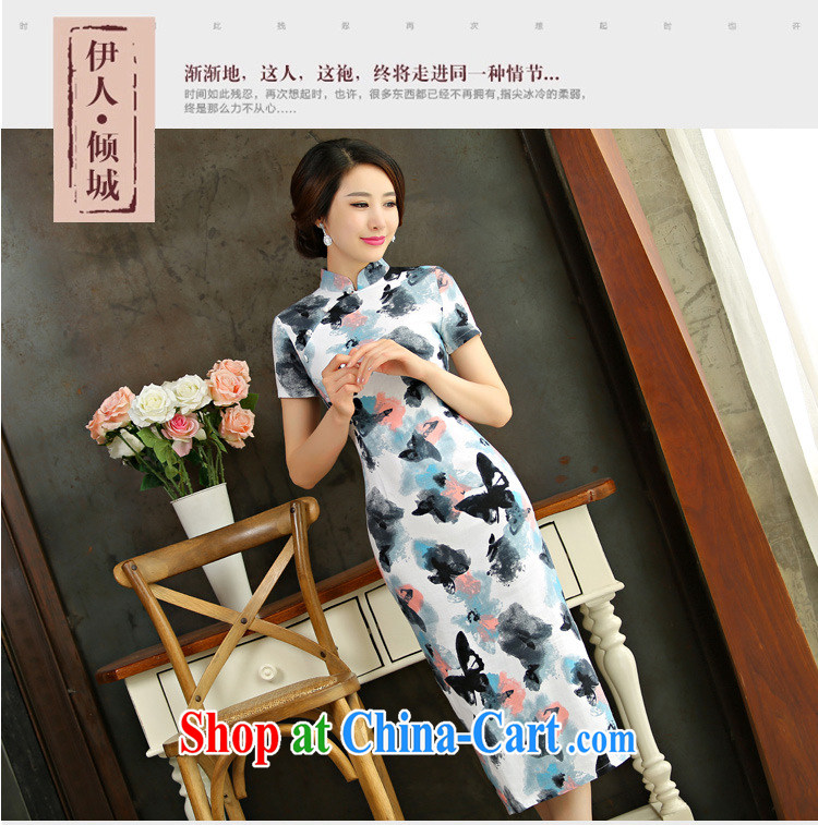 Take Princess Royal Family: 2015 spring and summer beauty retro graphics thin short sleeves in the Code improved linen long cheongsam dress Green Maze 9008 M pictures, price, brand platters! Elections are good character, the national distribution, so why buy now enjoy more preferential! Health