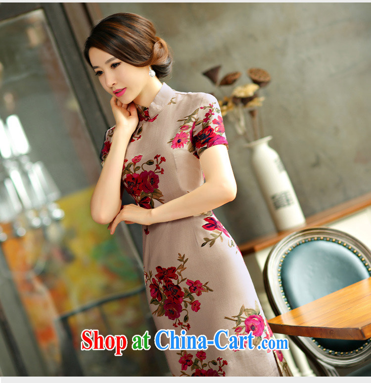 Petals rain saga 2015 spring and summer with retro beauty graphics thin short sleeves in the Code improved linen long cheongsam dress Green Maze 9008 XXL pictures, price, brand platters! Elections are good character, the national distribution, so why buy now enjoy more preferential! Health