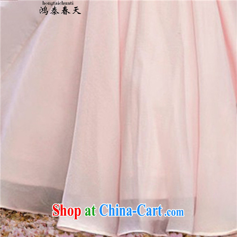Leong Che-hung Tai spring to pre-sale light note 2015 summer new dresses retro arts and cultural dress embroidered shaggy dresses skirts pink L, Hung-tai spring (hongtaichuntian), online shopping
