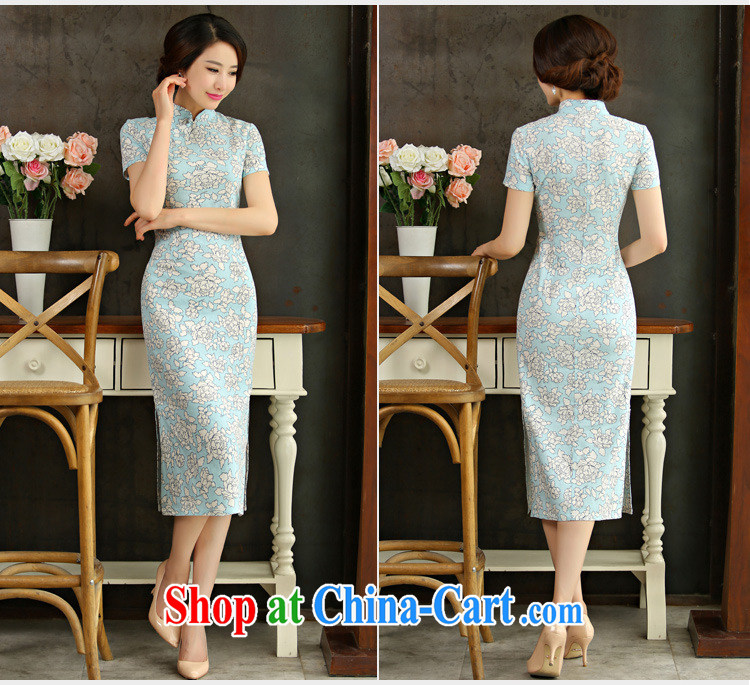Take Princess saga: 2015 summer beauty antique large yards, cheongsam dress Huangmei 9012 S pictures, price, brand platters! Elections are good character, the national distribution, so why buy now enjoy more preferential! Health