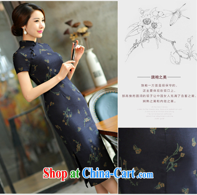 The economy ' Diana's 2015 spring and summer beauty retro graphics thin short sleeves in the Code improved linen long cheongsam dress Green Maze 9008 L pictures, price, brand platters! Elections are good character, the national distribution, so why buy now enjoy more preferential! Health