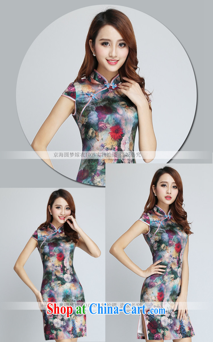 Classic summer upscale silk sauna silk everyday, qipao dresses beauty short retro improved Xiangyang spend XXL pictures, price, brand platters! Elections are good character, the national distribution, so why buy now enjoy more preferential! Health